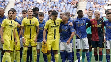 31/07/2025.- Oviedo.- FUTBOL OVIEDO. -. El Real Oviedo celebrará esta tarde en el Carlos Tartiere uno de los actos de su centenario, que se cumple el año que viene, en el que los azules disputarán un triangular ante dos equipos de máxima categoría como Villarreal y Génova y en el que se homenajeará al capitán Santi Cazorla.
Los actos arrancarán a las 19:00 horas en el Carlos Tartiere y se disputarán tres partidos de 45 minutos cada uno: el primero será el Villarreal-Génova, el segundo el Real Oviedo-Génova y el tercero el Real Oviedo-Villarreal, partido que también se dará en La Cerámica en la jornada inaugural de la primera división. EFE/Paco Paredes . El Real Oviedo celebrará esta tarde en el Carlos Tartiere uno de los actos de su centenario, que se cumple el año que viene, en el que los azules disputarán un triangular ante dos equipos de máxima categoría como Villarreal y Génova y en el que se homenajeará al capitán Santi Cazorla.
Los actos arrancarán a las 19:00 horas en el Carlos Tartiere y se disputarán tres partidos de 45 minutos cada uno: el primero será el Villarreal-Génova, el segundo el Real Oviedo-Génova y el tercero el Real Oviedo-Villarreal, partido que también se dará en La Cerámica en la jornada inaugural de la primera división. Paco Paredes