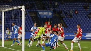 Deportivo y Logroñés, en su últimos enfrentamiento en Riazor.