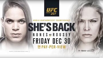 Cartel promocional del combate.