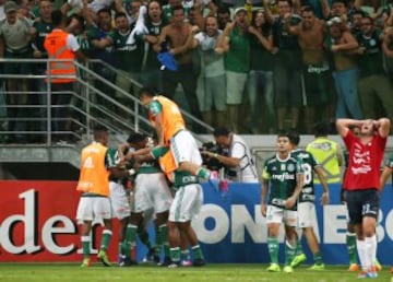 Gran partido de Yerry Mina en la Copa Libertadores 