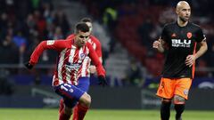 Correa marcó en el último Atlético-Valencia.