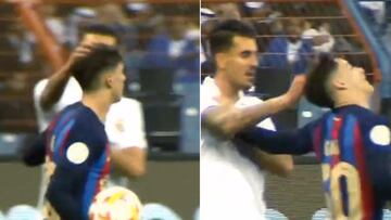 Ceballos tiró del pelo a Gavi