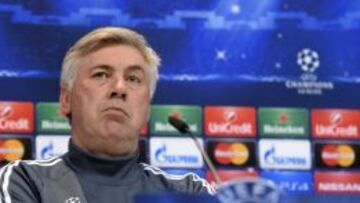 Carlo Ancelotti, en rueda de prensa.