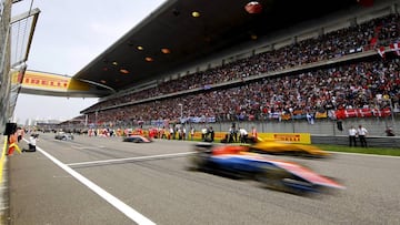 Salida del GP China 2016.