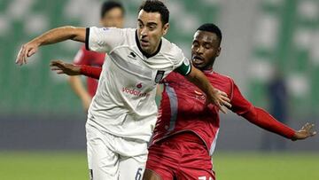 Xavi Hernández, del Al Sadd, durante el partido contra el Al Duhail.