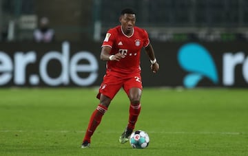 David Alaba in action for Bayern Munuch.