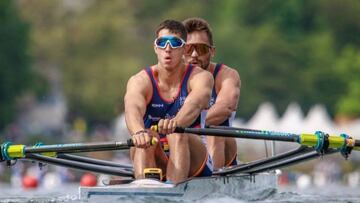 El doble sculls de Aleix García y Rodrigo Conde, bronce en Suiza