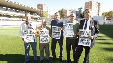 30/10/17 ENTREVISTA CON NIETO POTELE FRANCISCO UCEDA Y ALCAZAR JUGADORES VETERANOS DEL RAYO VALLECANO Y ANGEL ORTEGA EX DIRECTIVO