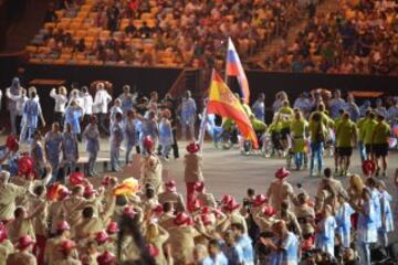 La delegación española en la inauguración de los Juegos Paralímpicos de Río 2016