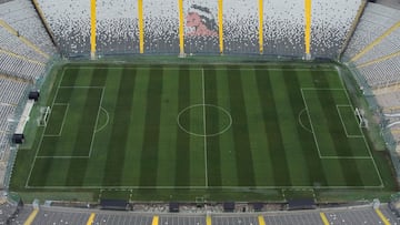 Futbol, Estadio Monumental.
Vista aerea del estadio Monumental en Santiago, Chile.
11/04/2024
Jonnathan Oyarzun/Photosport
Football, Estadio Monumental.
Aerial view at the Monumental stadium in Santiago, Chile.
11/04/2024
Jonnathan Oyarzun/Photosport