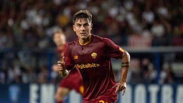 Paulo Dybala, en un partido con la Roma.