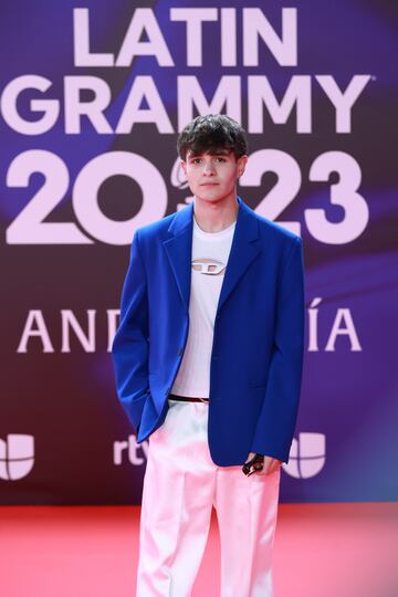 El cantante Joel Vidal posa durante el photocall previo a la gala de entrega de los Latin Grammy 2023.