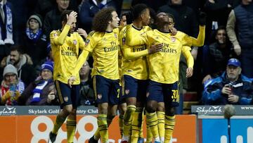 Eddie Nketiah celebra su tanto.