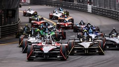 Salida del ePrix de Mónaco de Fórmula E 2024.