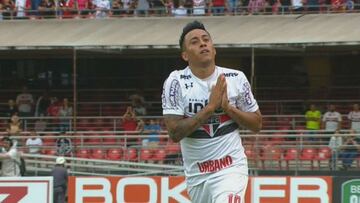 Cueva: "Me gustaría dejar el Sao Paulo siendo campeón"