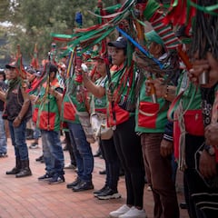 Minga indígena en Bogotá pide acciones al Gobierno en el Cauca