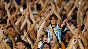 Soccer Football - International Friendly - Argentina v Panama - Estadio Monumental, Buenos Aires, Argentina - March 23, 2023 Argentina fans are seen in the stands after the match REUTERS/Agustin Marcarian