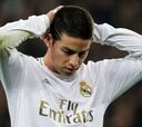 Tres momentos que dejan a James sin espacio en el Madrid