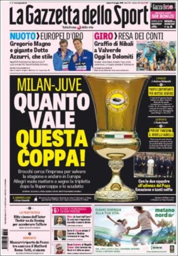 Portadas de la prensa mundial