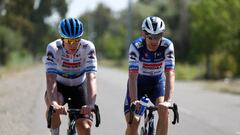 Fabio Jakobsen, durante uno de sus entrenamientos previos al inicio de la Vuelta a San Juan.