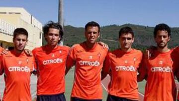 <b>SIETE DEL FILIAL. </b>Los jugadores del Celta B que están en la concentración de Melgaço aspiran a quedar en el primer equipo.