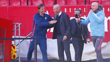 Lopetegui saludó a Zidane.
