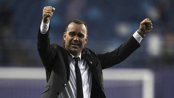 DAEJEON, SOUTH KOREA - JUNE 08:  Head coach Rafael Dudamel of Venezuela celebrates after winning the FIFA U-20 World Cup Korea Republic 2017 Semi Final match between Uruguay and Venezuela at Daejeon World Cup Stadium on June 8, 2017 in Daejeon, South Korea.  (Photo by Lars Baron - FIFA/FIFA via Getty Images)