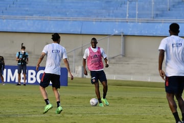 La Selección Colombia tuvo su primer entrenamiento con miras a la tercera fecha del Grupo de la Copa América ante Perú.