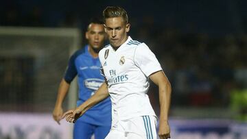 Marcos Llorente con el Real Madrid.