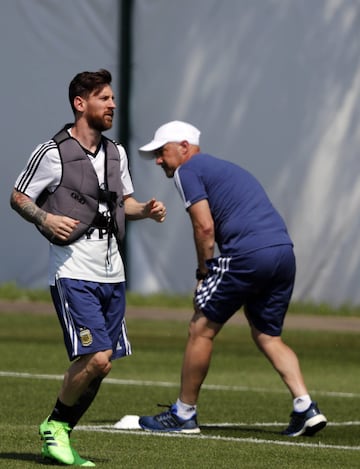 Bronnitsy  23 junio 2018, Rusia
Copa Mundial Rusia 2018
Entrenamiento de Argentina antes de jugar contra Nigeria.
Maximiliano Meza of Argentina
Foto Ortiz Gustavo