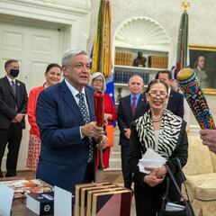 Las mejores frases del discurso de AMLO y Trump en Washington