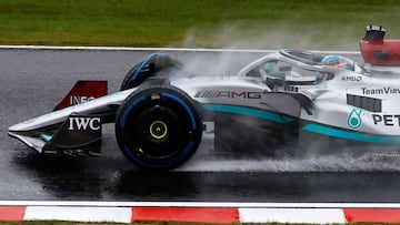 George Russell (Mercedes W13). Suzuka, Jap¨®n. F1 2022.