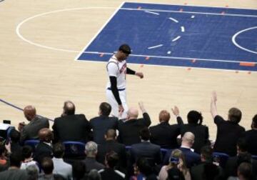 Carmelo Anthony durante el New York Knicks-Cleveland Cavaliers.