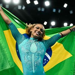 Rebeca Andrade, la máxima medallista brasileña en la historia de los Juegos Olímpicos