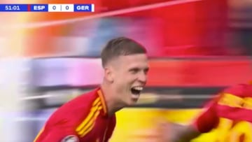Lo que salió en tv justo antes del gol de España no pudo traer más suerte: vean, vean... 