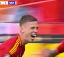 Lo que salió en tv justo antes del gol de España no pudo traer más suerte: vean, vean...