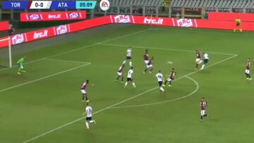 El colombiano fue una de las figuras del equipo de Bérgamo que se quedó con el triunfo en el primer partido de la temporada. El delantero estuvo 56 minutos en cancha.