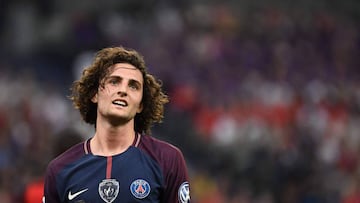 Rabiot, en un partido con el PSG.