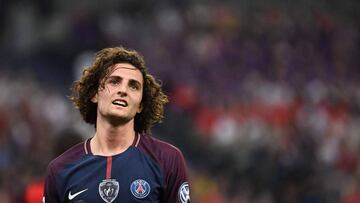 Rabiot, en un partido con el PSG.