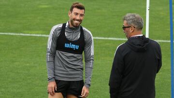 +++++++++ durante el entrenamiento de la SD Ponferradina en el campo anexo de El Toralin en Ponferrada foto Luis de la Mata