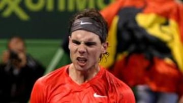 <b>RABIA. </b>Rafa Nadal tiró de coraje para sacar adelante el partido.