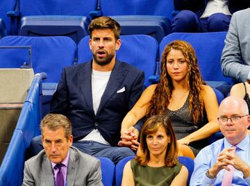 Gerard Piqué junto a Shakira. 