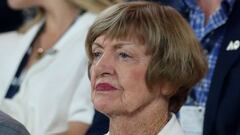 Margaret Court, durante la final femenina del Open de Australia 2020 entre Sofia Kenin y Garbi&ntilde;e Muguruza.