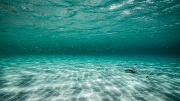 A turquoise underwater world texture background