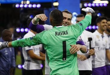 Gareth Bale and Keylor Navas.