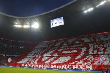 Red and White on the night at the Allianz Arena.