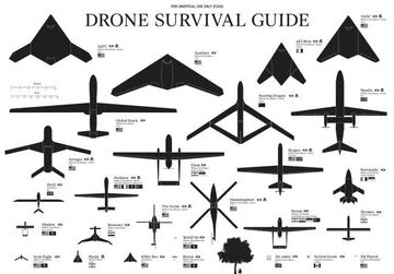 Una guía que muestra la cantidad de distintos drones que las agencias de seguridad y ejércitos del mundo usan