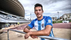 Luis Hern&aacute;ndez, posando para AS en el Ciudad de M&aacute;laga.