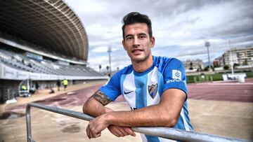 Luis Hern&aacute;ndez, posando para AS en el Ciudad de M&aacute;laga.