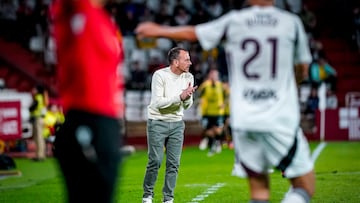 Alberto González durante un partido.